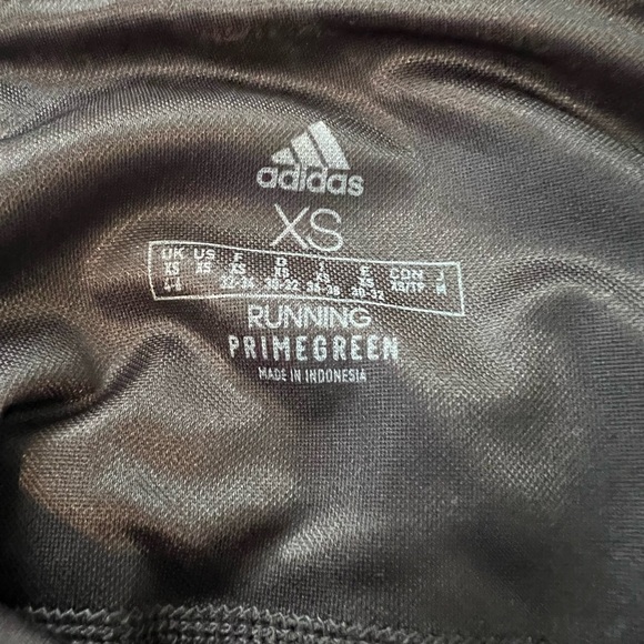 Adidas Black Aeroready Prime Green Running Leggings Womens Size XS - Picture 11 of 12